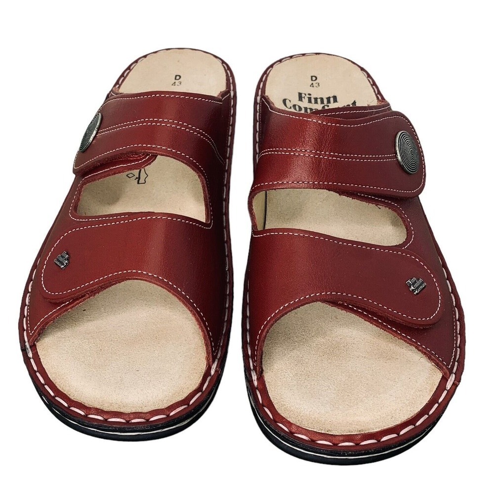 Finn Comfort Sansibar Venezia Red Sandals Womens Size 12 US 43 EU NWOT $225 - Picture 5 of 16